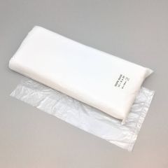 Transparent plastic food bag 140+80x350mm, 9µm, HDPE, 800pcs/pack