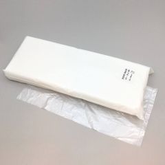 Transparent plastic food bag 140+80x380mm, 9µm, HDPE, 800pcs/pack
