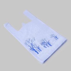 Пакеты с ручками Winter 360+160x640мм, 50µm, HDPE фиолетовые, 50шт/упак
