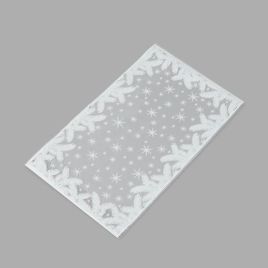 Poly bag White Branches 200x330+30mm, 30µm, transp, OPP, 100pcs/pack